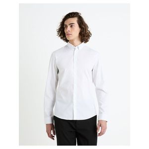 Bílá pánská vzorovaná košile Celio Faop obraz