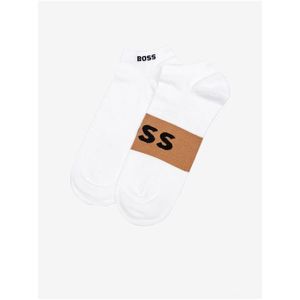Sada dvou párů pánských ponožek v bílé barvě BOSS obraz