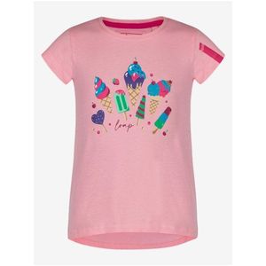 Růžové holčičí tričko s potiskem LOAP BESNUDA obraz