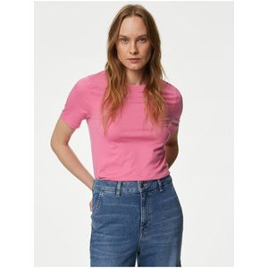 Růžové dámské basic tričko Marks & Spencer obraz