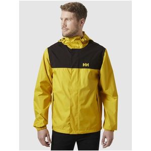 Černo-žlutá pánská sportovní bunda HELLY HANSEN Vancouver Rain Jacket obraz
