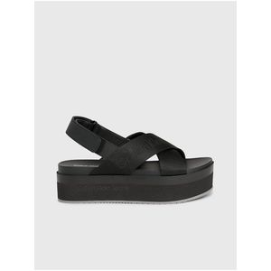 Černé dámské sandálky na platformě Calvin Klein Jeans obraz