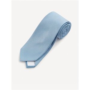 Modrá hedvábná kravata Celio Gitiesatin obraz