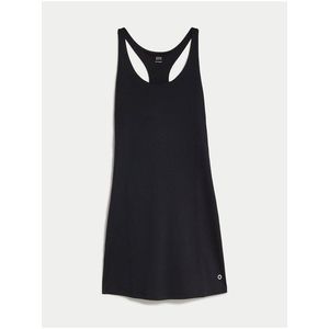 Černé dámské sportovní šaty s vykrojenými zády Marks & Spencer obraz