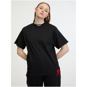 Černé dámské tričko HUGO Dina T-shirt obraz