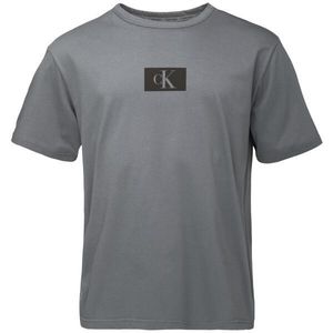 Calvin Klein S/S CREW NECK šedá S - Pánské tričko obraz