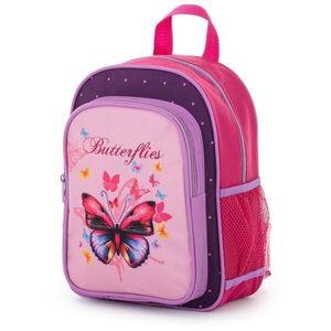 Oxybag KID BACKPACK BUTTERFLY Předškolní batoh, růžová, velikost obraz