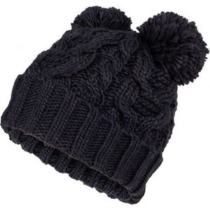 Lewro OSSIA Dívčí pletená čepice, černá, velikost obraz