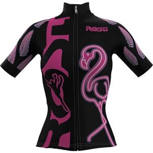 Rosti W FLAMINGO Dámský cyklistický dres, černá, velikost obraz
