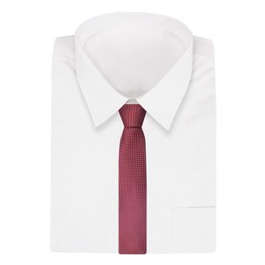Elegantní červená kravata s jemným vzorem Alties obraz