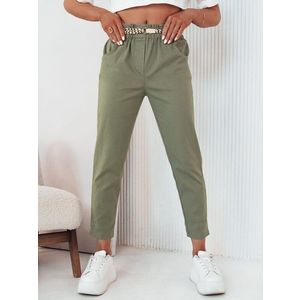 Dámské zelené látkové kalhoty Erlon obraz