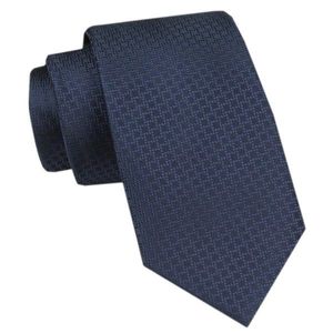 Módní tmavě modrá pánská kravata obraz