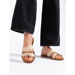 Výborné dámské sandály hnědé bez podpatku obraz