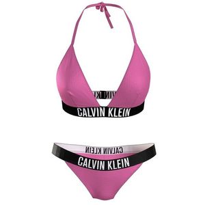 Dámské plavky Calvin Klein KW0KW02387 + KW0KW02392 L RůžováP obraz