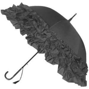 Blooming Brollies Dámský holový deštník Grey Triple Frill BCS3FGR obraz
