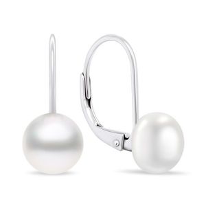 Brilio Silver Stříbrné perlové náušnice EA412W_EA413W 0, 9 cm obraz