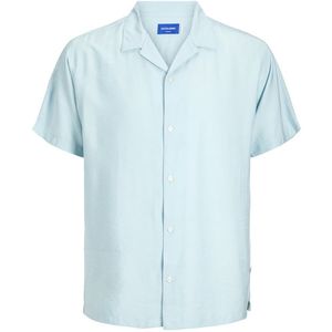 Jack&Jones Pánská košile JORJEFF Relaxed Fit 12256322 Crystal Blue XXL obraz