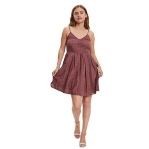 Vero Moda Dámské šaty VMHONEY Regular Fit 10220925 Rose Brown XS obraz