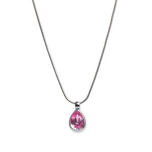 Oliver Weber Slušivý náhrdelník s růžovým krystalem Swarovski 11022 209 obraz