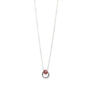Oliver Weber Stylový stříbrný náhrdelník Apricus 61290 RED (řetízek, přívěsek) obraz