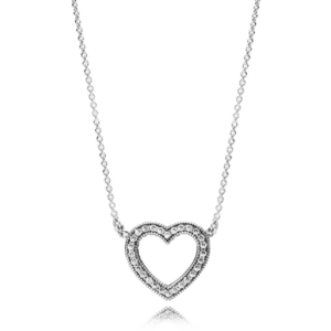 Pandora Stříbrný náhrdelník Milující srdce 590534CZ-45 obraz