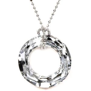 Levien Elegantní náhrdelník Cosmic Ring Crystal obraz