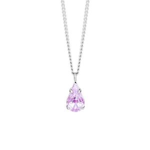 Preciosa Jemný náhrdelník s fialkovým křišťálem Sweet Drop Candy 2468 56 obraz