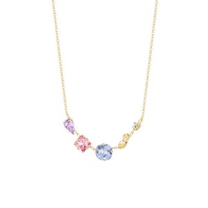 Preciosa Pozlacený náhrdelník s barevnými kamínky českého křišťálu Bonbon Candy 2490Y70 obraz
