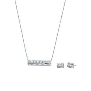 Michael Kors Nádherná souprava šperků se zirkony MKC1688SET (náušnice, řetízek, přívěsek) obraz