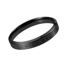 Daniel Wellington Originální černý prsten Classic DW00400 48 mm obraz