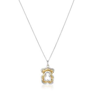 Tous Půvabný stříbrný náhrdelník s bicolor přívěskem 1004018200 (řetízek, přívěsek) obraz