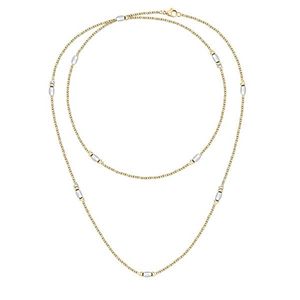 Morellato Dvojitý pozlacený náhrdelník s korálky Colori SAXQ02 obraz