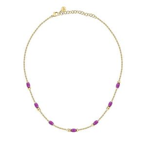 Morellato Slušivý pozlacený náhrdelník s korálky Colori SAXQ03 obraz