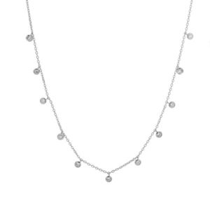 AGAIN Jewelry Třpytivý stříbrný náhrdelník s kubickými zirkony AJNA0033 obraz