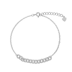 AGAIN Jewelry Trendy stříbrný náramek se zirkony AJNR0008 obraz