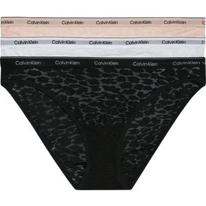 Calvin Klein 3 PACK - dámské kalhotky Bikini QD5069E-N8I M obraz