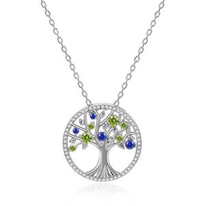 Beneto Stříbrný náhrdelník s třpytivými zirkony Strom života AGS1232/47 obraz