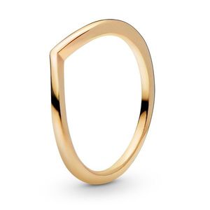 Pandora Minimalistický pozlacený prsten Shine Timeless 168742C00 52 mm obraz