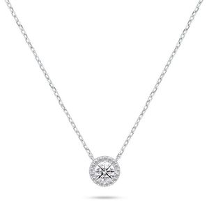 Brilio Silver Třpytivý stříbrný náhrdelník se zirkony NCL136W obraz