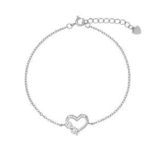 AGAIN Jewelry Něžný stříbrný náramek Infinity Love AJNR0017 obraz