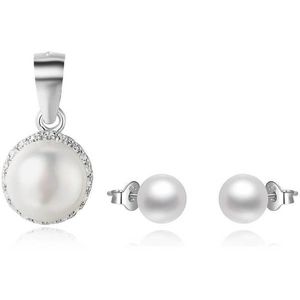 Beneto Zvýhodněná sada perlových šperků Beneto (přívěsek, náušnice) obraz