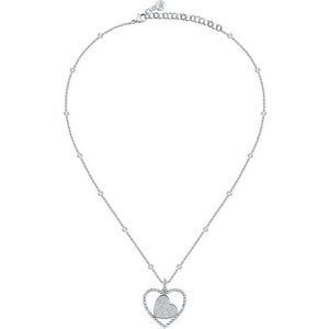 Morellato Romantický ocelový náhrdelník Srdce s krystaly Dolcevita SAUA03 obraz