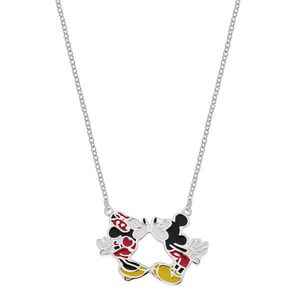 Disney Krásný stříbrný náhrdelník Mickey and Minnie Mouse NS00030SL-157.CS obraz