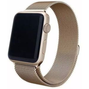 4wrist Ocelový milánský tah pro Apple Watch - Zlatý tmavý 38/40/41 mm obraz