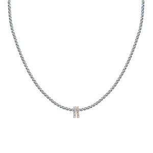 Morellato Stylový ocelový bicolor náhrdelník s krystaly Drops SCZ1354 obraz