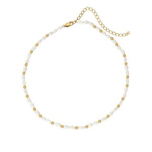 Hot Diamonds Pozlacený perličkový náhrdelník s diamantem Jac Jossa Soul DN156/DN157 40 - 45 cm obraz