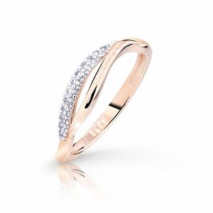 Cutie Diamonds Luxusní prsten z růžového zlata s brilianty Z8054-10-X-4-D 48 mm obraz