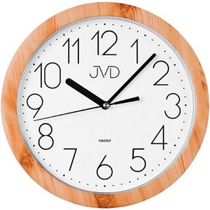JVD Nástěnné hodiny s tichým chodem H612 Light Brown obraz