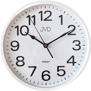 JVD Nástěnné hodiny s tichým chodem HP683 White obraz