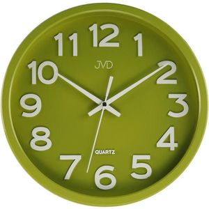 JVD Nástěnné hodiny s tichým chodem HX2413 Green obraz